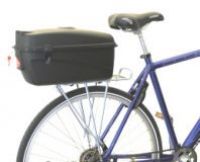Fahrrad Koffer von M-Wave abschliebar schwarz 17 Liter